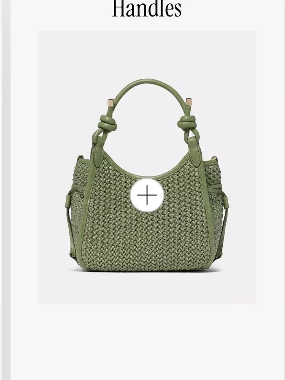 kate spade Olive Mini Straw cedar Stan stash bag NWT - Picture 4 of 12